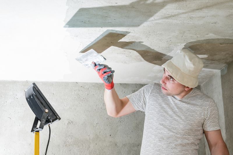 Restores uniform ceiling texture